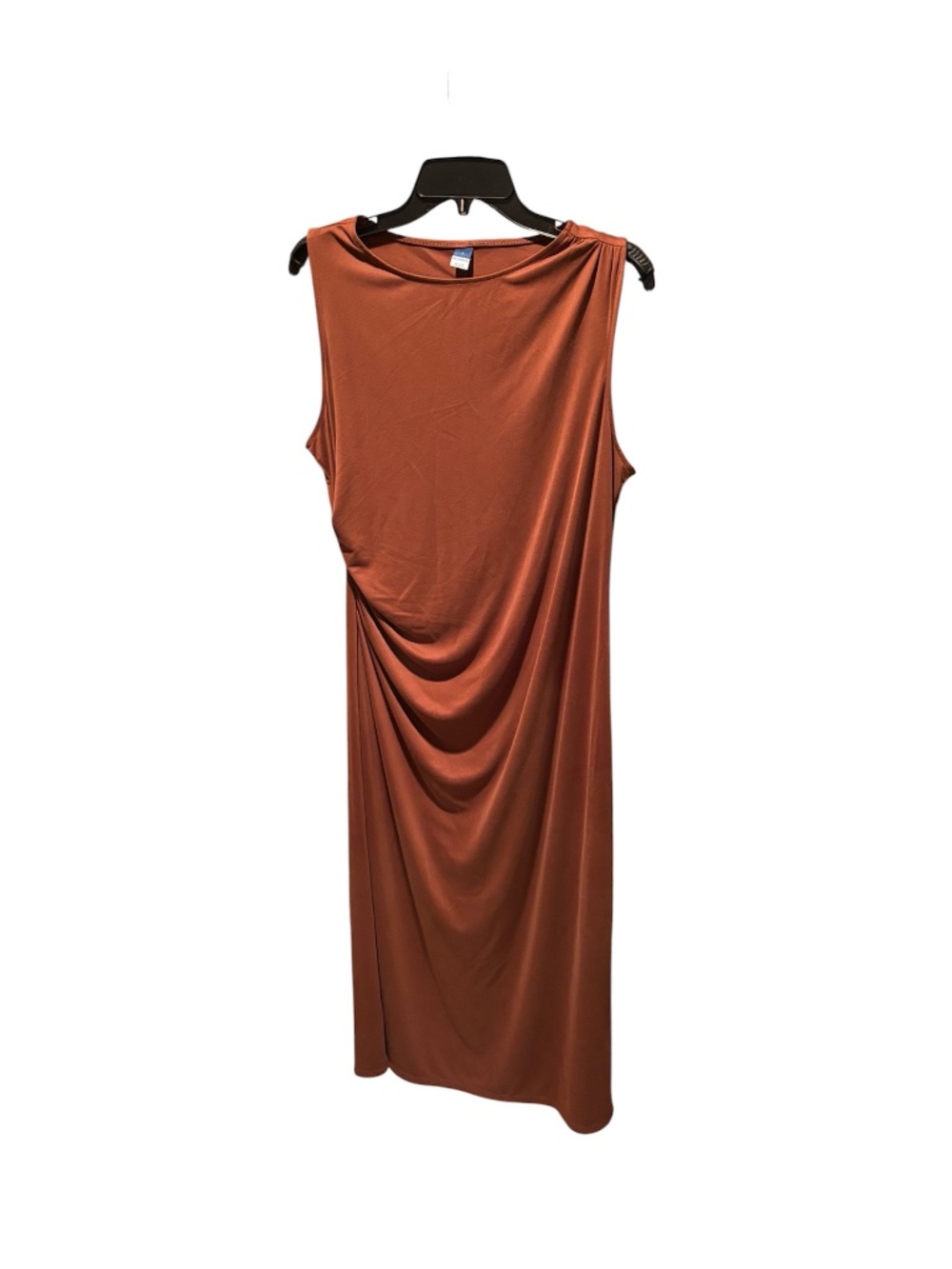 Old Navy Sleeveless Side Gathered Midi Dress Brown Large NWT